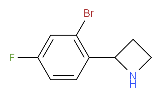 2-(2-bromo-4-fluorophenyl)azetidine
