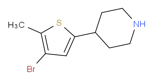 4-(4-bromo-5-methylthiophen-2-yl)piperidine