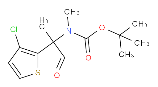 tert-butyl N-[2-(3-chlorothiophen-2-yl)-1-oxopropan-2-yl]-N-methylcarbamate