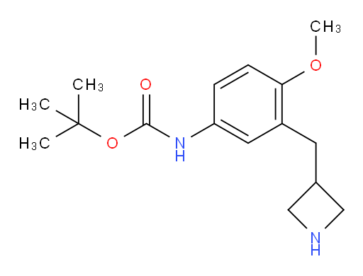 tert-butyl N-{3-[(azetidin-3-yl)methyl]-4-methoxyphenyl}carbamate