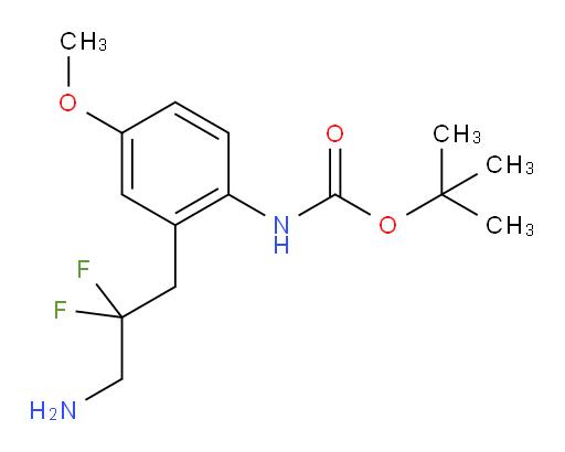 tert-butyl N-[2-(3-amino-2,2-difluoropropyl)-4-methoxyphenyl]carbamate