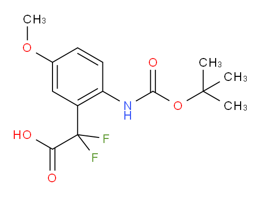 2-(2-{[(tert-butoxy)carbonyl]amino}-5-methoxyphenyl)-2,2-difluoroacetic acid