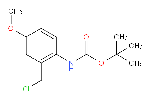 tert-butyl N-[2-(chloromethyl)-4-methoxyphenyl]carbamate