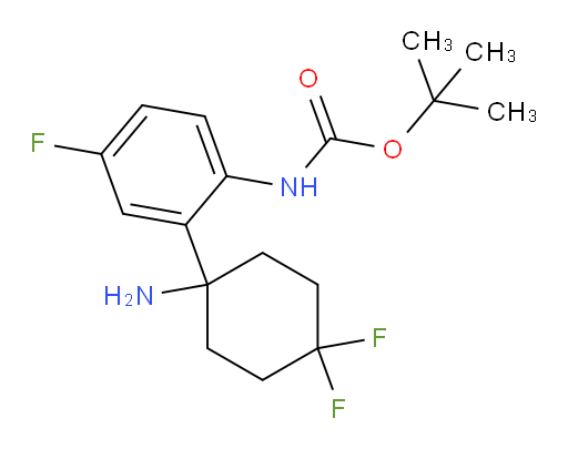 tert-butyl N-[2-(1-amino-4,4-difluorocyclohexyl)-4-fluorophenyl]carbamate
