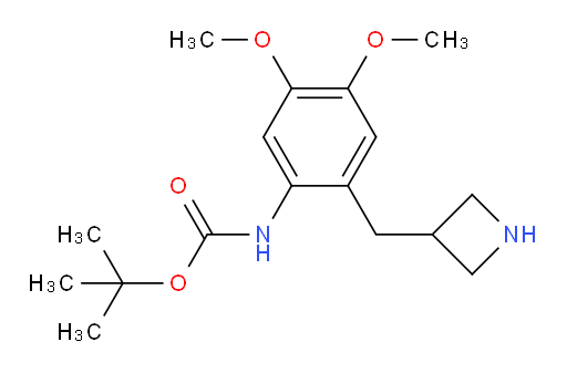 tert-butyl N-{2-[(azetidin-3-yl)methyl]-4,5-dimethoxyphenyl}carbamate