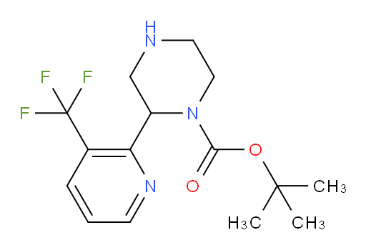 tert-butyl 2-[3-(trifluoromethyl)pyridin-2-yl]piperazine-1-carboxylate