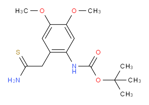 tert-butyl N-[2-(carbamothioylmethyl)-4,5-dimethoxyphenyl]carbamate