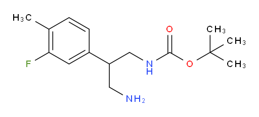 tert-butyl N-[3-amino-2-(3-fluoro-4-methylphenyl)propyl]carbamate