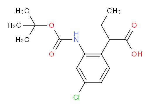 2-(2-{[(tert-butoxy)carbonyl]amino}-4-chlorophenyl)butanoic acid