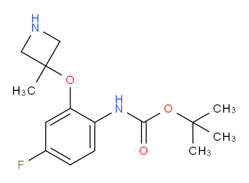 tert-butyl N-{4-fluoro-2-[(3-methylazetidin-3-yl)oxy]phenyl}carbamate
