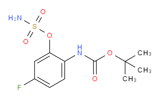 tert-butyl N-[4-fluoro-2-(sulfamoyloxy)phenyl]carbamate