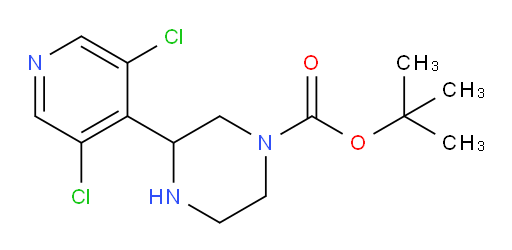 tert-butyl 3-(3,5-dichloropyridin-4-yl)piperazine-1-carboxylate