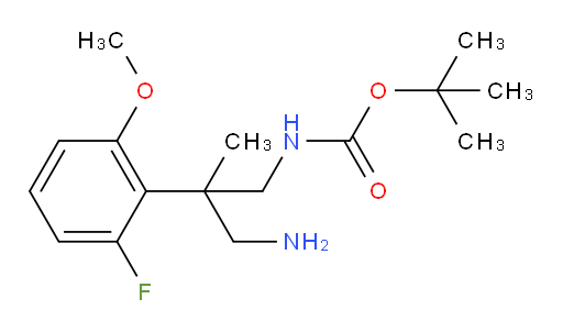 tert-butyl N-[3-amino-2-(2-fluoro-6-methoxyphenyl)-2-methylpropyl]carbamate