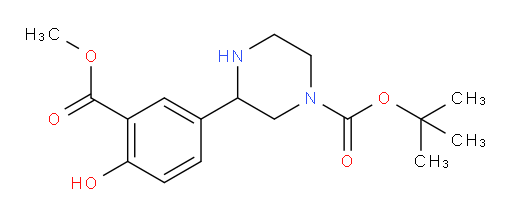 tert-butyl 3-[4-hydroxy-3-(methoxycarbonyl)phenyl]piperazine-1-carboxylate