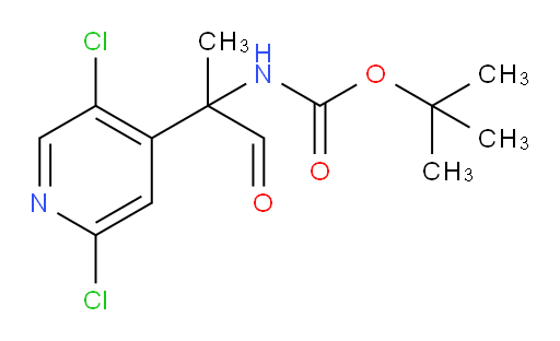 tert-butyl N-[2-(2,5-dichloropyridin-4-yl)-1-oxopropan-2-yl]carbamate