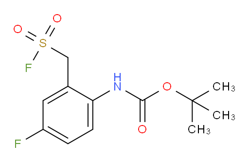 tert-butyl N-{4-fluoro-2-[(fluorosulfonyl)methyl]phenyl}carbamate
