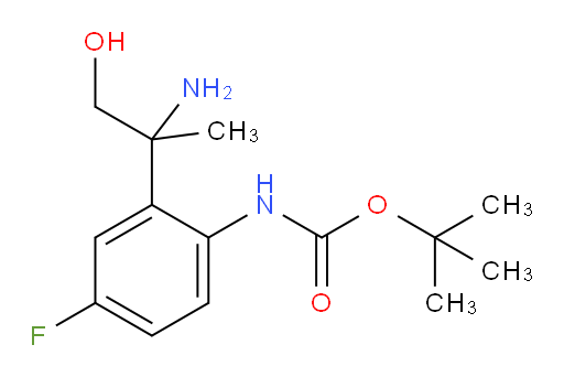 tert-butyl N-[2-(2-amino-1-hydroxypropan-2-yl)-4-fluorophenyl]carbamate