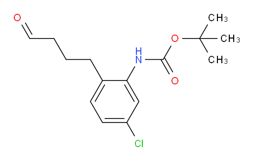tert-butyl N-[5-chloro-2-(4-oxobutyl)phenyl]carbamate