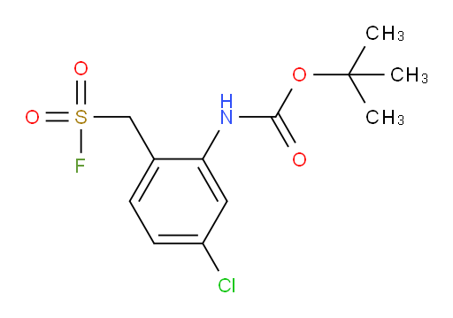 tert-butyl N-{5-chloro-2-[(fluorosulfonyl)methyl]phenyl}carbamate
