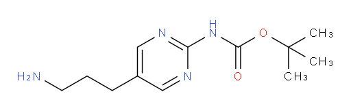 tert-butyl N-[5-(3-aminopropyl)pyrimidin-2-yl]carbamate