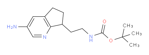 tert-butyl N-(2-{3-amino-5H,6H,7H-cyclopenta[b]pyridin-7-yl}ethyl)carbamate