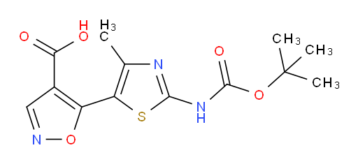 5-(2-{[(tert-butoxy)carbonyl]amino}-4-methyl-1,3-thiazol-5-yl)-1,2-oxazole-4-carboxylic acid