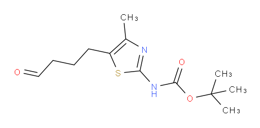 tert-butyl N-[4-methyl-5-(4-oxobutyl)-1,3-thiazol-2-yl]carbamate