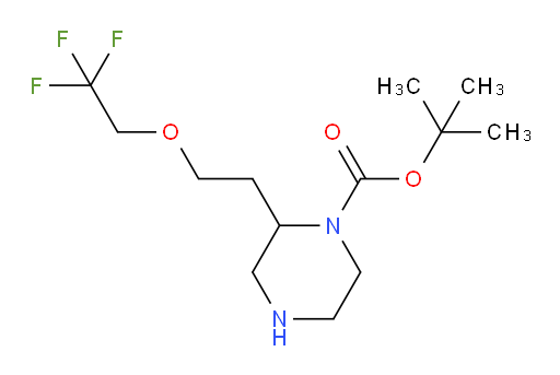 tert-butyl 2-[2-(2,2,2-trifluoroethoxy)ethyl]piperazine-1-carboxylate
