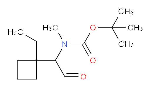 tert-butyl N-[1-(1-ethylcyclobutyl)-2-oxoethyl]-N-methylcarbamate