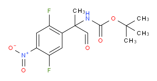 tert-butyl N-[2-(2,5-difluoro-4-nitrophenyl)-1-oxopropan-2-yl]carbamate