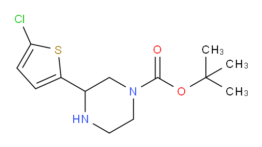 tert-butyl 3-(5-chlorothiophen-2-yl)piperazine-1-carboxylate