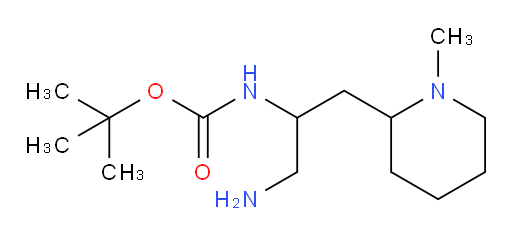 tert-butyl N-[1-amino-3-(1-methylpiperidin-2-yl)propan-2-yl]carbamate