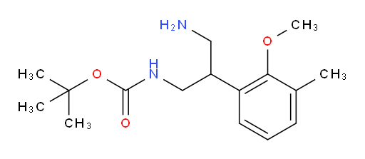 tert-butyl N-[3-amino-2-(2-methoxy-3-methylphenyl)propyl]carbamate