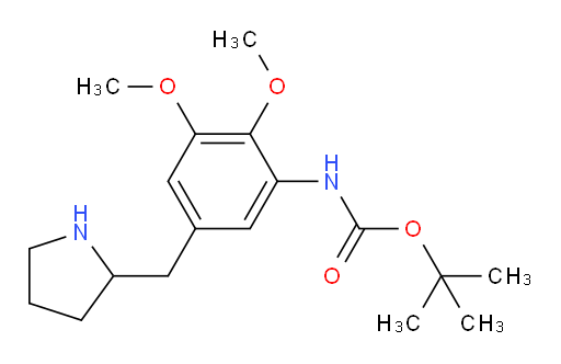 tert-butyl N-{2,3-dimethoxy-5-[(pyrrolidin-2-yl)methyl]phenyl}carbamate