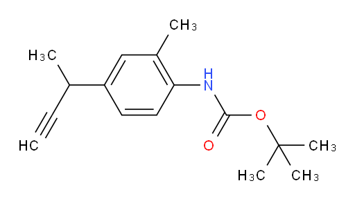 tert-butyl N-[4-(but-3-yn-2-yl)-2-methylphenyl]carbamate