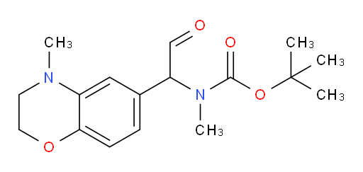 tert-butyl N-methyl-N-[1-(4-methyl-3,4-dihydro-2H-1,4-benzoxazin-6-yl)-2-oxoethyl]carbamate