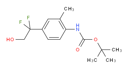 tert-butyl N-[4-(1,1-difluoro-2-hydroxyethyl)-2-methylphenyl]carbamate