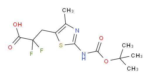 3-(2-{[(tert-butoxy)carbonyl]amino}-4-methyl-1,3-thiazol-5-yl)-2,2-difluoropropanoic acid