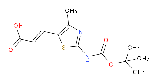 3-(2-{[(tert-butoxy)carbonyl]amino}-4-methyl-1,3-thiazol-5-yl)prop-2-enoic acid