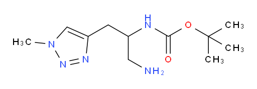 tert-butyl N-[1-amino-3-(1-methyl-1H-1,2,3-triazol-4-yl)propan-2-yl]carbamate