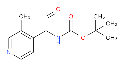 tert-butyl N-[1-(3-methylpyridin-4-yl)-2-oxoethyl]carbamate