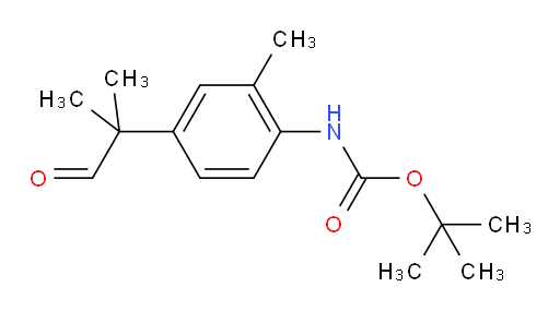 tert-butyl N-[2-methyl-4-(2-methyl-1-oxopropan-2-yl)phenyl]carbamate