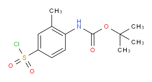 tert-butyl N-[4-(chlorosulfonyl)-2-methylphenyl]carbamate