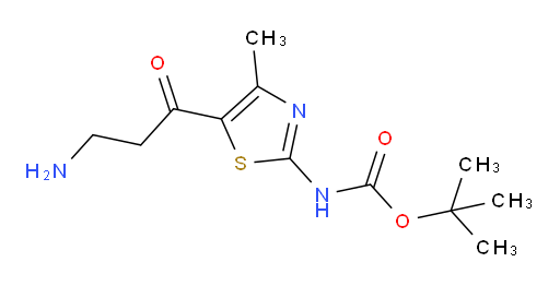 tert-butyl N-[5-(3-aminopropanoyl)-4-methyl-1,3-thiazol-2-yl]carbamate