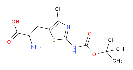 2-amino-3-(2-{[(tert-butoxy)carbonyl]amino}-4-methyl-1,3-thiazol-5-yl)propanoic acid