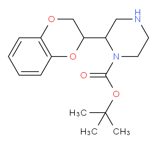 tert-butyl 2-(2,3-dihydro-1,4-benzodioxin-2-yl)piperazine-1-carboxylate