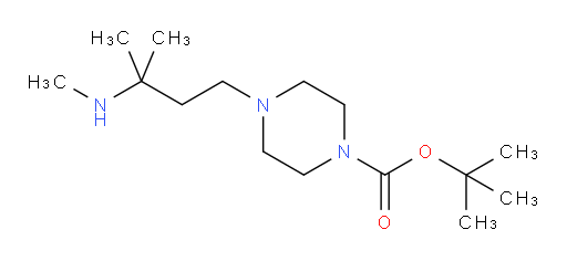 tert-butyl 4-[3-methyl-3-(methylamino)butyl]piperazine-1-carboxylate
