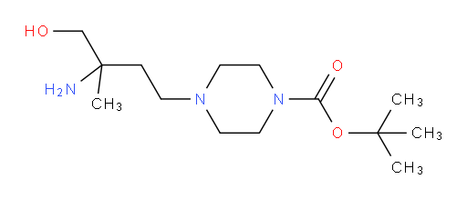 tert-butyl 4-(3-amino-4-hydroxy-3-methylbutyl)piperazine-1-carboxylate