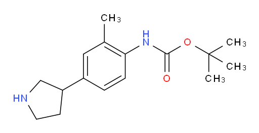 tert-butyl N-[2-methyl-4-(pyrrolidin-3-yl)phenyl]carbamate