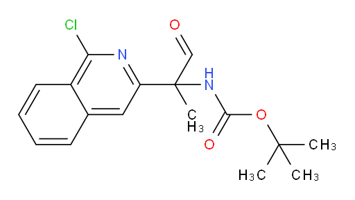 tert-butyl N-[2-(1-chloroisoquinolin-3-yl)-1-oxopropan-2-yl]carbamate